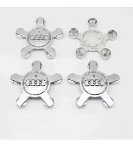 135mm / 59mm Lot de 4 Audi Cache-Moyeux Étoile 4F0601165N - Argent Classique Centres de Roue
