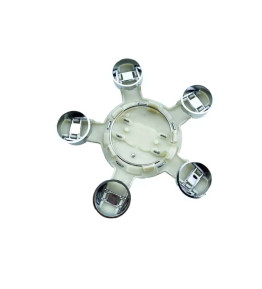 135mm / 59mm Lot de 4 Audi Cache-Moyeux Étoile 4F0601165N - Gris TitaneCentres de Roue