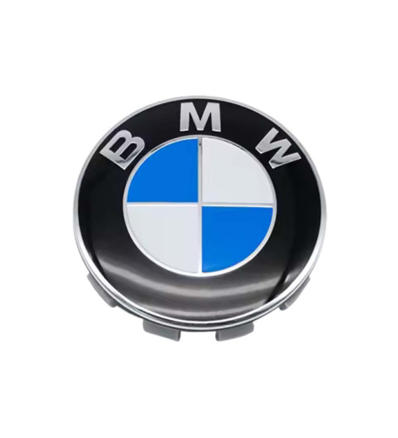 4 Stk. 68mm / 65mm BMW Nabendeckel 36136783536 - Klassisch Blau/Weiß Felgendeckel