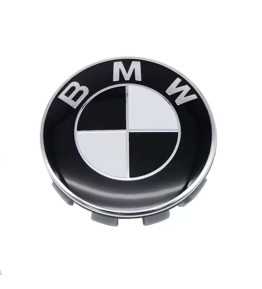 4pcs 56mm / 53.5mm BMW Hub Caps - Monochrome White & Black G-Series Fit
