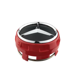 4pcs 75mm / 70mm Mercedes Hub Caps A0004000900 - Performance Red Wheel Centers