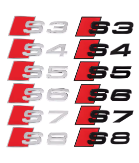Emblème de Coffre Audi S 3D ABS - Sticker S3 S4 S5 S6 S7 S8
