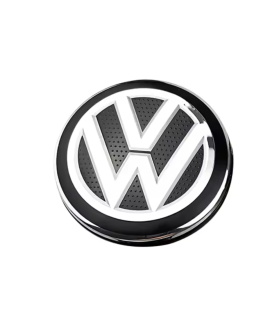 4pcs 56mm / 52mm VW Hub Caps 6CD601171 - Black & Chrome Wheel Centers
