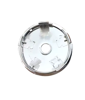 60mm / 56mm Lot de 4 VW Cache-Moyeux - Noir et Chrome Centres de Roue
