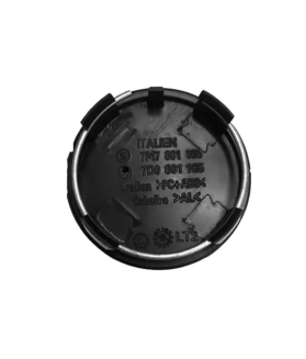 4pcs 63mm / 56mm VW Hub Caps 7D0601165 - Black & Chrome Transporter T4 Centers