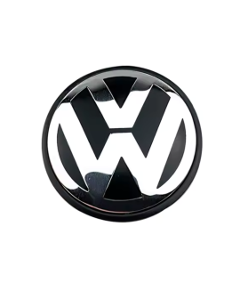 4 Stk. 65mm / 56mm VW Nabendeckel 3B7601171 - Schwarz & Chrom 3D Felgendeckel
