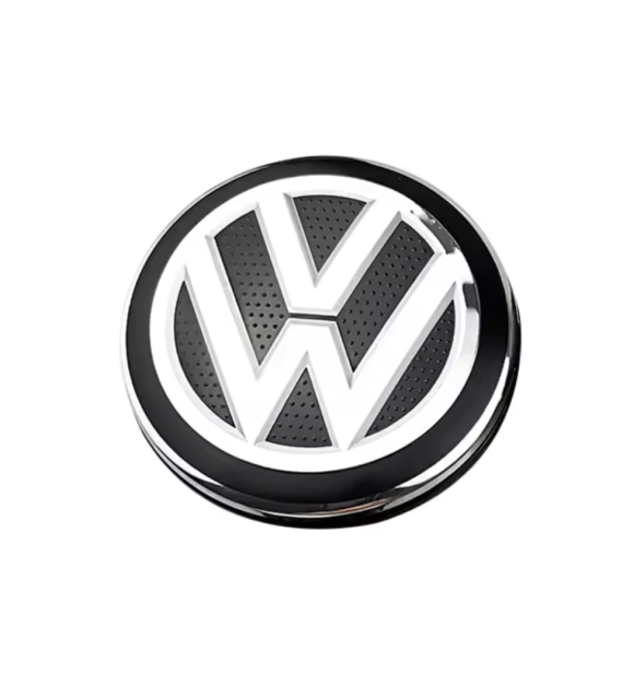 4pcs 65mm / 55mm VW Hub Caps 5G0601171 - Black & Chrome Wheel Centers