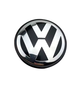 4 Stk. 70mm / 62mm VW Nabendeckel 7L6601149B - Schwarz & Chrom Felgendeckel