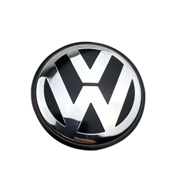 4 Stk. 70mm / 62mm VW Nabendeckel 7L6601149B - Schwarz & Chrom Felgendeckel