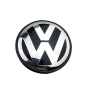 4 Stk. 76mm / 67mm VW Nabendeckel 7l6601149 - Schwarz & Chrom Felgendeckel