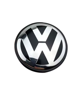 4 Stk. 76mm / 67mm VW Nabendeckel 7l6601149 - Schwarz & Chrom Felgendeckel