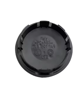 4pcs 76mm / 67mm VW Hub Caps 7L6601149- Black & Chrome Wheel Centers