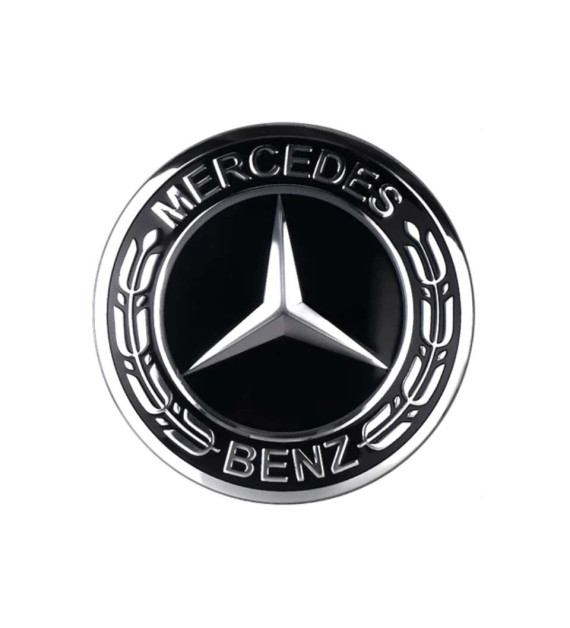 4er Set Komplett Schwarz Benz Embleme Felgendeckel Nabenkappen Logo Aufkleber 56-75mm