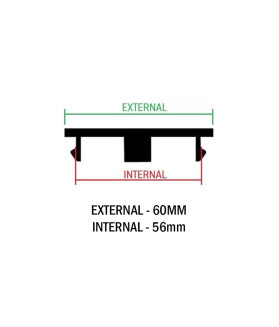 60mm / 56mm Lot de 4 Audi S Series Centres de Roue - Cache-Moyeu Performance Noir