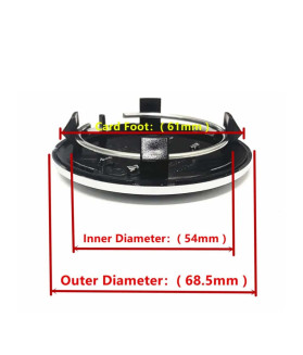 4 Stk. 69mm / 54mm Audi Nabendeckel 4B0601170A - Grau & Silberring Felgendeckel